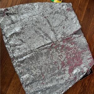 Silver Sequin Mini Skirt